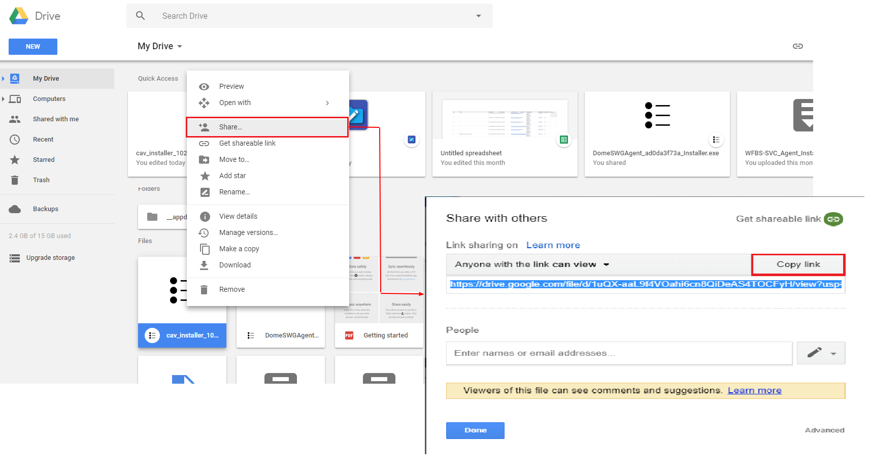 How to get Direct Download Link from Google Drive and One drive